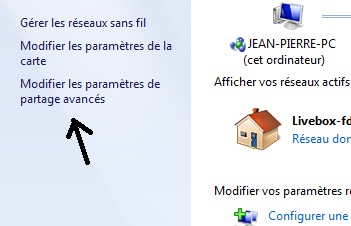 panneau config reseau